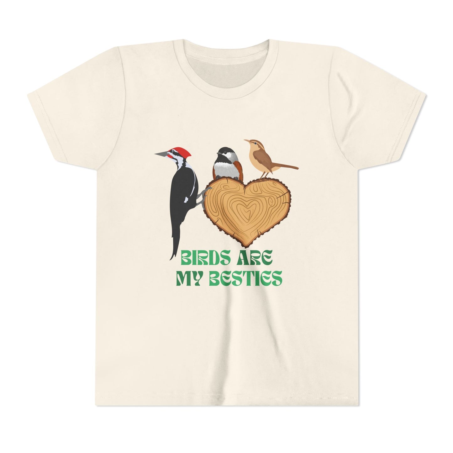 Birds Are My Besties Kids Birding Tee