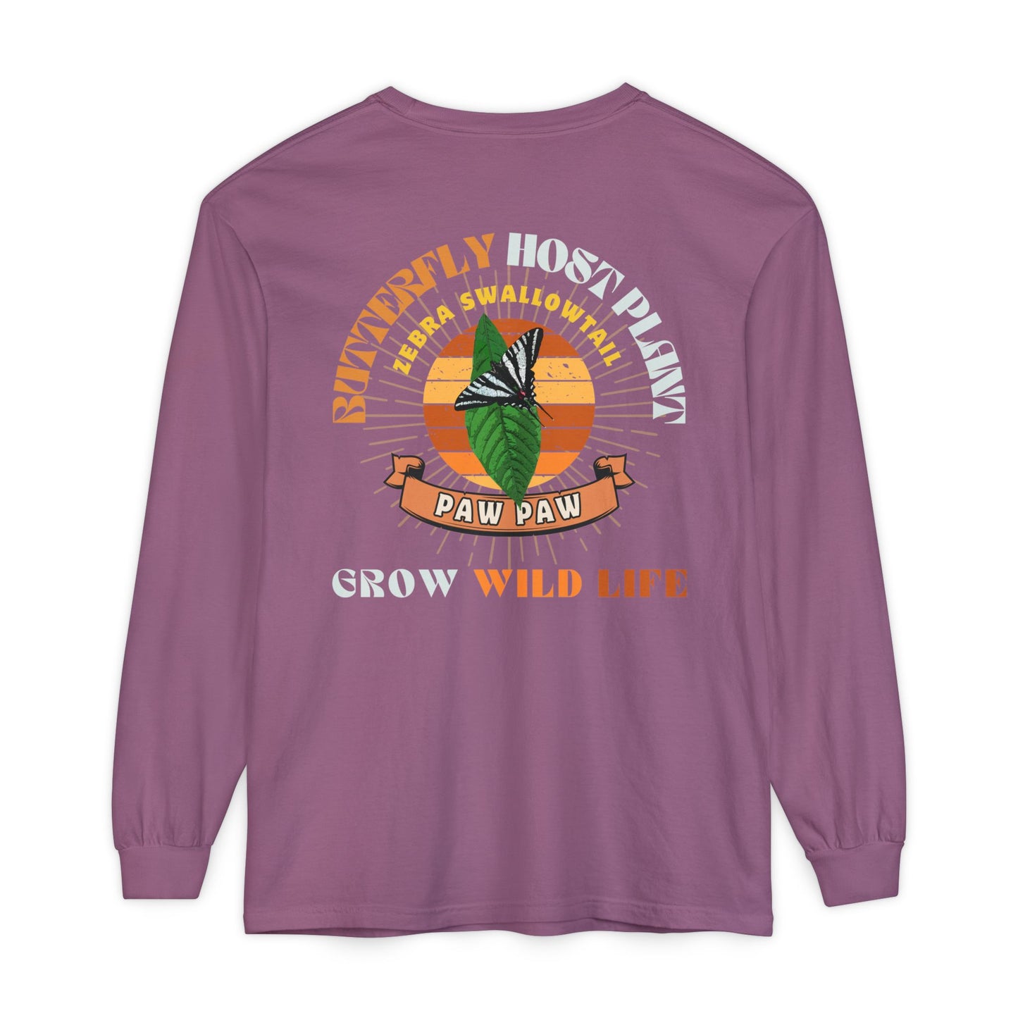 Butterfly Host Plant Long Sleeve / Paw Paw Zebra Swallowtail