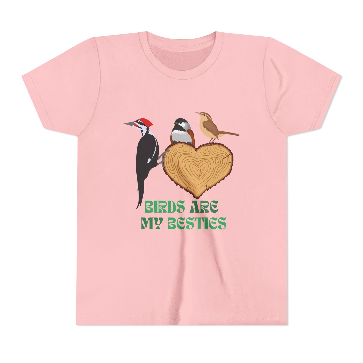 Birds Are My Besties Kids Birding Tee