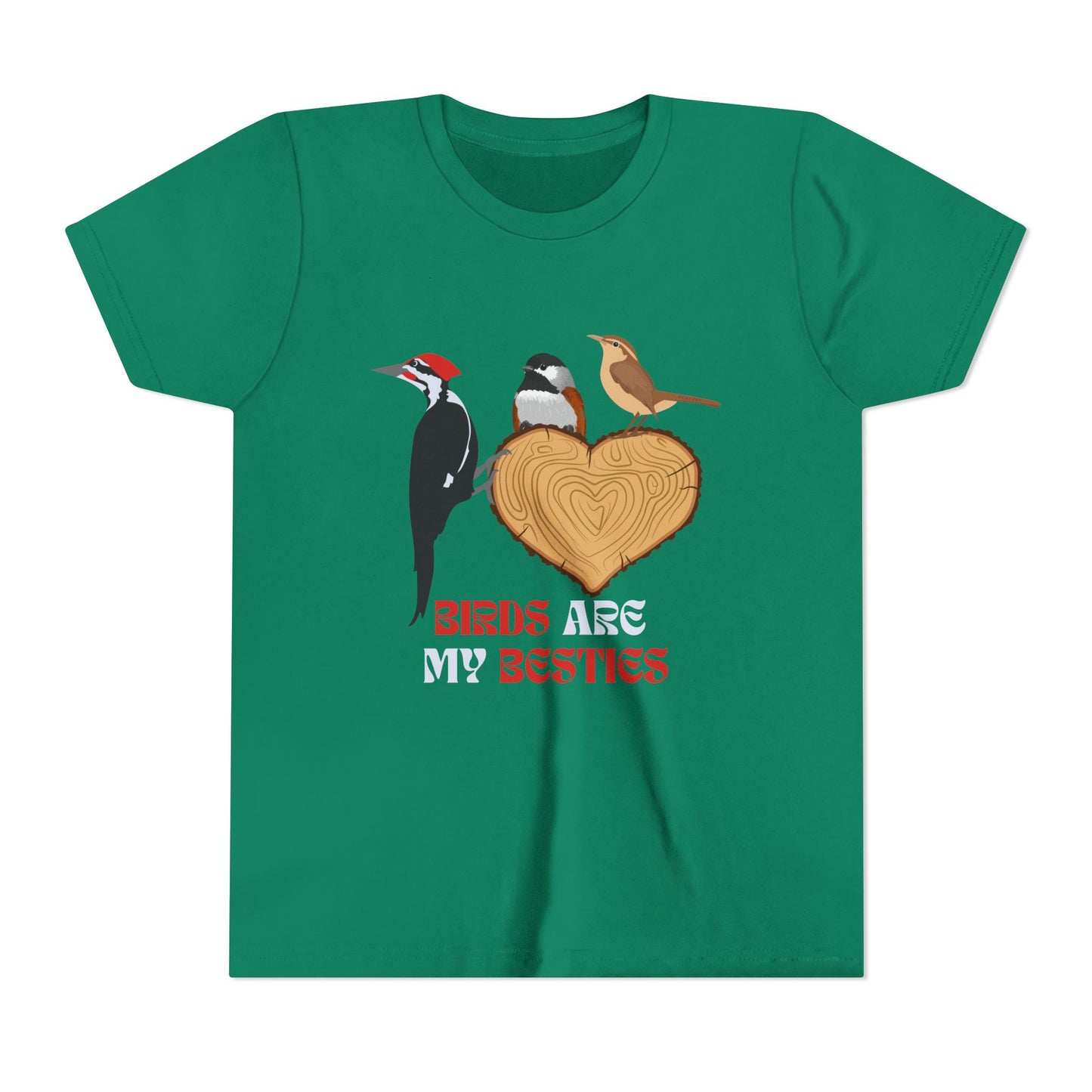 Birds Are My Besties Kids Birding Tee