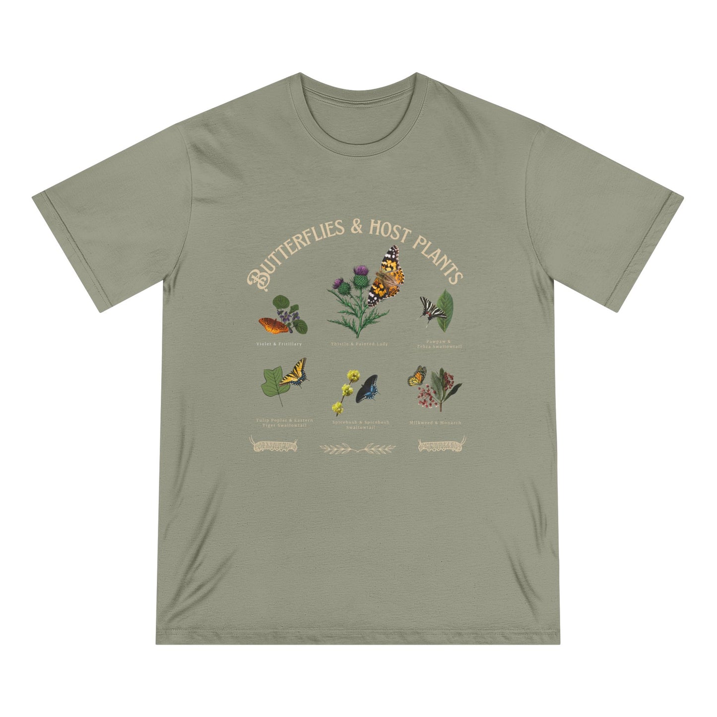 100% Organic Cotton | Butterflies and Host Plants tee