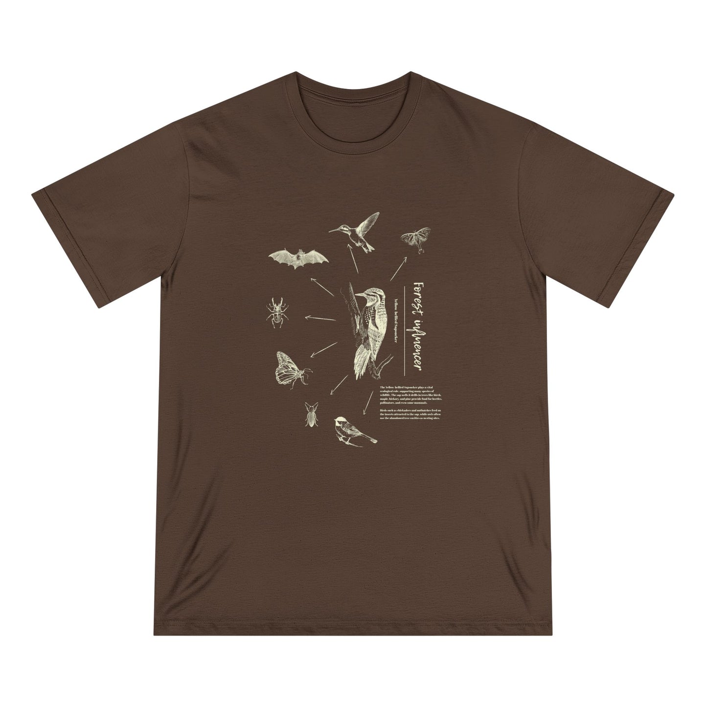 Yellow-bellied Sapsucker Organic Forest Influencer tee