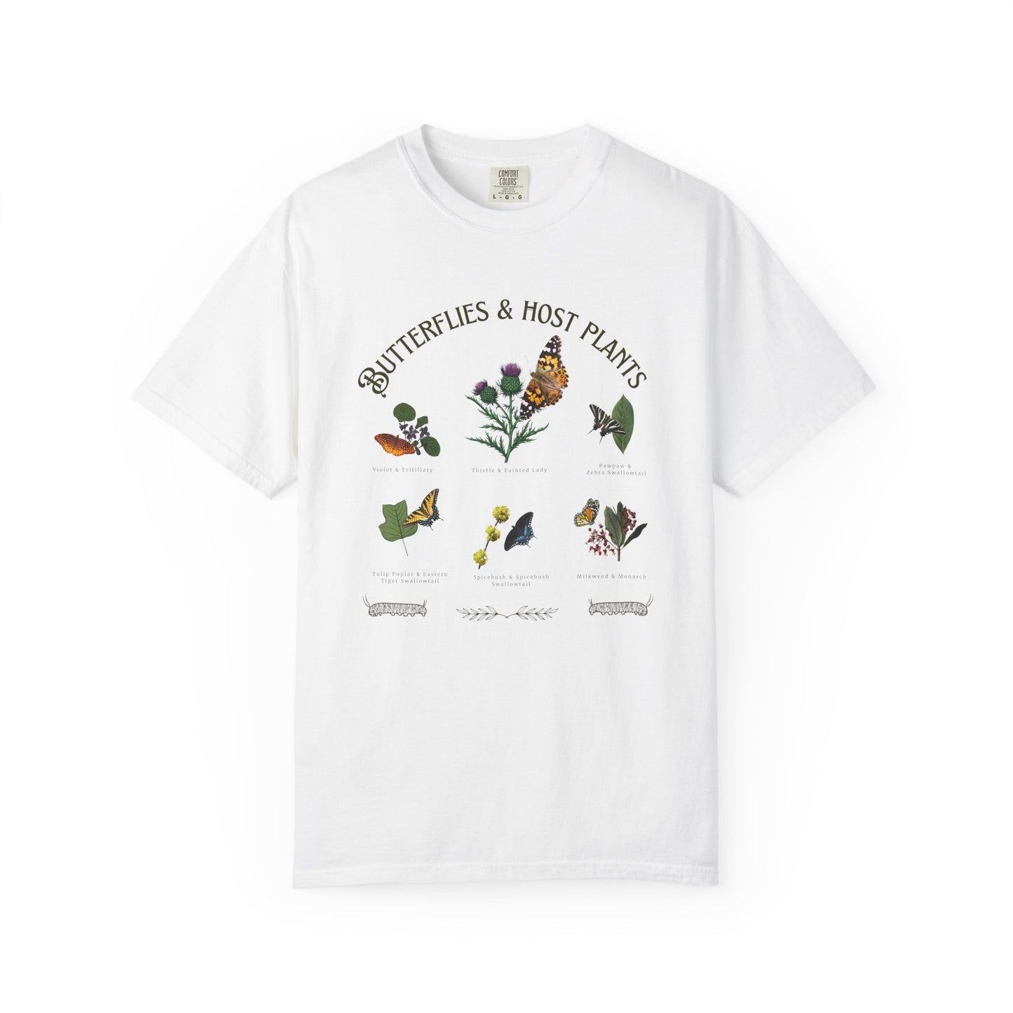 Butterflies and Host Plants Tee