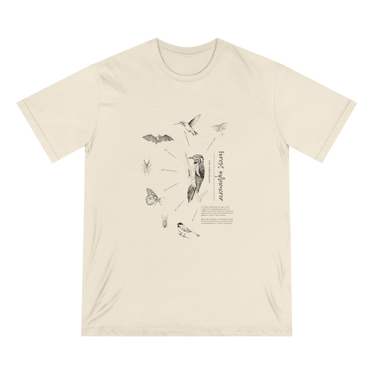 Yellow-bellied Sapsucker Organic Forest Influencer tee