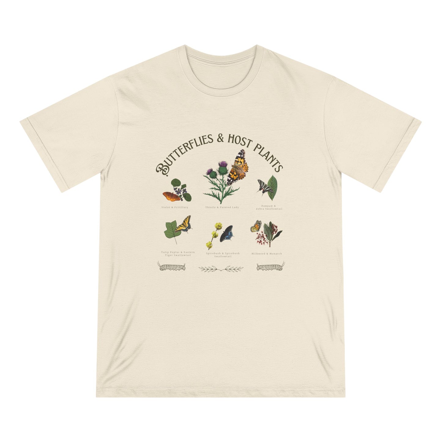 100% Organic Cotton | Butterflies and Host Plants tee